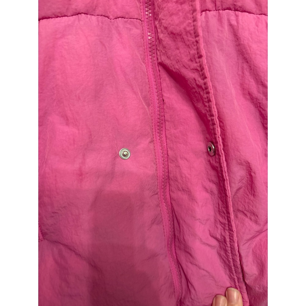 Free People Hot Shot Puffer Jacket Pink Cropped Quilted Zip Up Size Small - Picture 8 of 11
